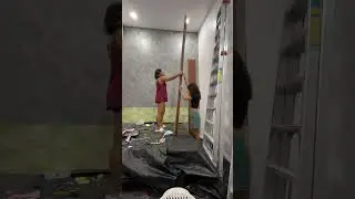 DIY Limewash-look and WPC Wall Panel Installation