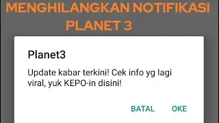 Cara Menonaktifkan notifikasi planet 3