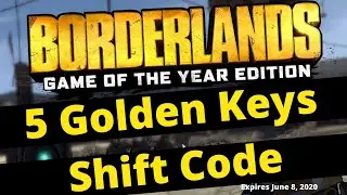 5 Golden Keys Borderlands 1 Shift Code - All Platforms - Expires June 8, 2020