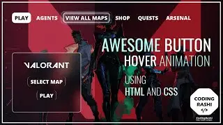 Pure CSS Awesome Button Hover Animation Using HTML and CSS...