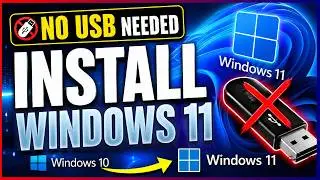 How to Download and Install Windows 11 without USB Drive | No Flash Drive Needed