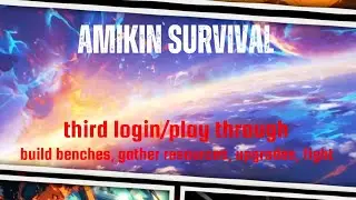 Amikin Survival: gather to build Carpenter table, Bonfire, Ami-feeder, amikins, quests