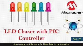 01 LED Chaser with PIC micro Controller  and Proteus  || MicroC ||