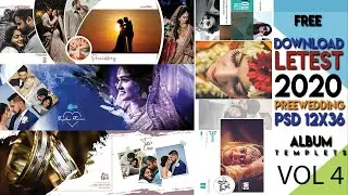 2020 BEST PRE WEDDING 12x36 PSD PART 4 | 12x36 Pre Wedding Album PSD | Templates For FREE Download