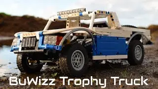 LEGO RC Trophy Truck Running Video - BuWizz Fast Car Competition Entry 2018