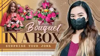LOW DUDGET: How to make Unique Bouquet In A BOX💐|AURA