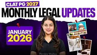 Monthly Recent Judgement | January 2026 (Practice Questions) | CLAT PG 2027