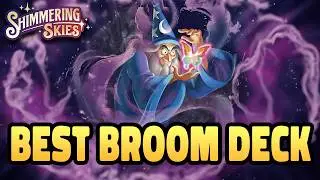 BEST NEW MICKEY BROOMS DECK 🟣⚪️ Disney Lorcana Shimmering Skies New Deck Gameplay