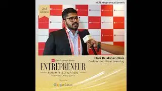 In conversation with Hari Krishnan Nair, Co-Founder, Great Learning at ET Entrepreneur Summit
