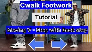 V Step Variation in Cwalk Style footworks | Cwalk #cwalk #cwalking #jddancetutorial #cwalktutorial