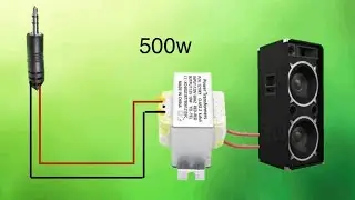 DIY Transformer turn into ultrabass power full amplifier at home | simple amplifier