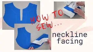 Sewing tips and tricks/Blouse Neckline Facing / Sewing Technique For Beginners