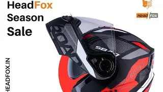 HEADFOX N2 Smart Bluetooth Helmet sba7 Calls | Music | GPS | Waterproof | Voice Command SV Helmet