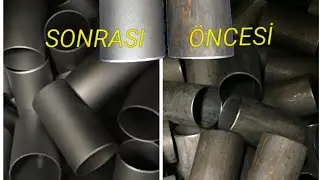 kumlama  ile paslı demirleri parlatmak