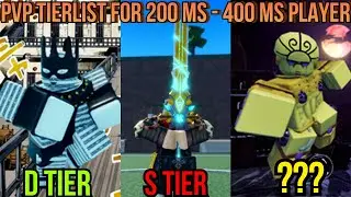 (OUTDATED ) AUT PVP tierlist for high ping people (200 ms - 400 ms)