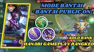 BANTAI-BANTAI PUBLIC SOLO RANK ENAK BANGET GUYS PAKEK HANABI I TOP GLOBAL HANABI I - MLBB