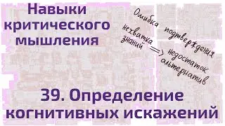 39 Определение когнитивных искажений