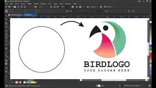 HOW TO CREATE BIRD LOGO IN CORELDRAW | CORELDRAW LOGO TUTORIALS | DOCTOR DESIGN