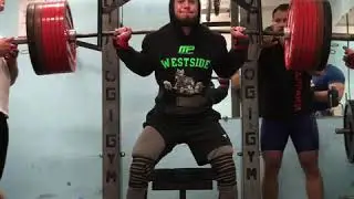 Мой спортсмен Шихгасанов Рамазан. Присед 370*2 на ящик, в/к 90кг