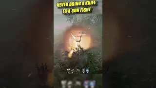 NEVER BRING A KNIFE TO A GUN FIGHT 