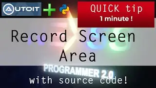 Record a Screen Area as Video in 1 minute | Quick Tip Programming