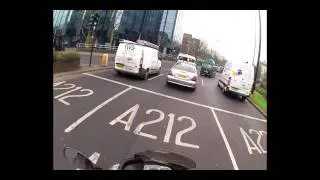 Croydon High Road,  Wellesley Road A212 Motorbike