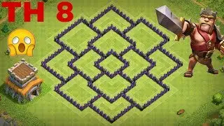 Clash of Clans  Town Hall 8 Base Layout  War + Farming + Trophy