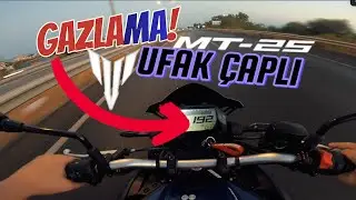 YAMAHA MT 25 GAZLAMALI YANLAMALI