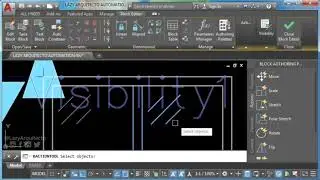 Autocad Dynamic Block Window, Visibility, Stretch, Move Parameters, Actions