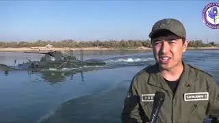 Özbek Ordusu, Seyhun (Siri Derya) Nehri'nde eğitimlerine devam ediyor
