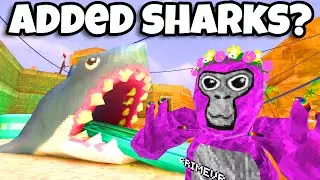 NEW UPDATE HAS SHARKS IN GORILLA TAG???