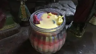 DIY Candle Full melted Candle in a glass jar turn to new Candle.