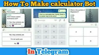 How To Create Telegram Bot | English |Create Calculator Bot | Radiant