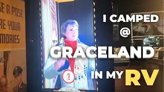 I stayed at GRACELAND in My RV! Details and Tour of the campsite, museum, and house!