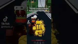 Dio In Realm Rampage Is INSANE #roblox #realmrampage #jujutsushenanigans #anime #robloxfunny