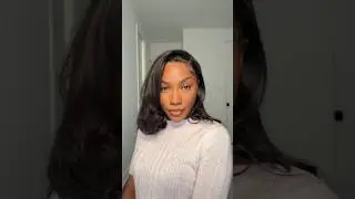 Mini hair tutorial ✨ #blowout #wig #hairstyle #hairtutorial
