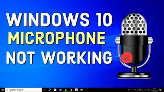 Fix Microphone Not Working on Windows 10