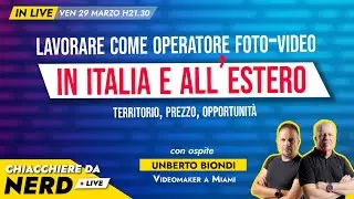 LAVORARE COME OPERATORE FOTO-VIDEO IN ITALIA E ALL'ESTERO
