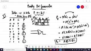 Even Odd Parity Generator and Checker Circuit