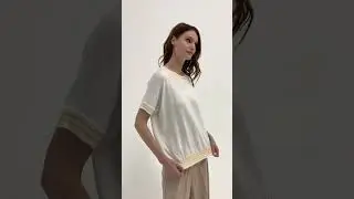 Джемпер женский 9231 94045 цвет 20957027 белыйжёлтый