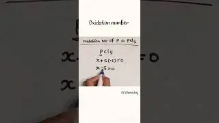 oxidation number of p in pcl5 l