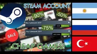 Steam Change Region New Method - Argentina & Turkey & Russia