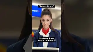 If Ariana Grande worked at the Airport ✈️ #arianagrande