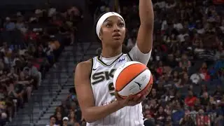 Last two minutes in first half of Chicago Sky vs Las Vegas Aces