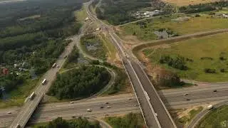 ЦКАД 3 и развязка с Ярославским шоссе М8