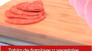 Tabla de fiambres y vegetales