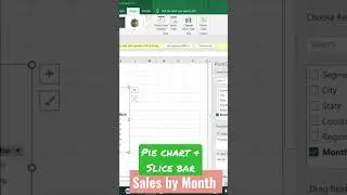 pie chart & Slice bar in Excel #excel #shorts #exceltips #exceltutorial