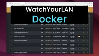 Monitor your Network with the WatchYourLAN Docker Container