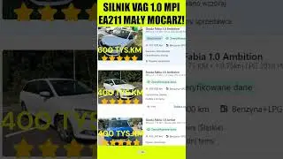 PRZEBIEG 600 TYS. KM I JEŹDZI! OPINIA O SILNIKU VAG 1.0 MPI EA211! MAŁY MOCARZ!