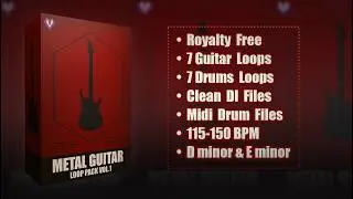 THRASH METAL GUITAR SAMPLE PACK | 115 - 150 BPM | Royalty Free